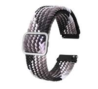 KRXSOBNV， Men Nylon Watch Bands Adjustable Braided Loop Straps Watchband Quick Release Sports Watch Strap,Watch Strap(Gradient BlackA,18mm)