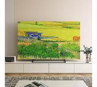 KRXSOBNV, Modern Art Indoor TV Dust Proof Cover Computer Screen Protector For LCD LED Antiskid Television For Desktop Wall-mounted Tvs,32-70In,Color:A,TV Cover(A,50/52in(125x75cm))