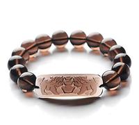 KRXSOBNV, Obsidian bracelet natural ice species PiXiu lucky men and women Bangle,Obsidian bracelet