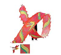 KRXSOBNV, Outdoor Sports Fitness Ribbons for Youth/Adults/Elderly Chinese Folk Fitness Outdoor Sports Outdoor Park,Dragon Dance Ribbons(12m/39ft)