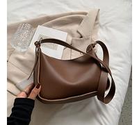 KRXSOBNV, Retro Style Crossbody Bag for Women Every-day PU Leather Shoulder Bags Large Capacity Adjustable Strap Medium Handbags ，Women's Bags(Coffee)