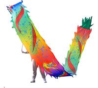 KRXSOBNV, Shaking Poi Kungfu Dragon Dance Silk Poi for Playing/Work Out Parent-Child Game Project Outdoor Park,Dragon Dance Ribbons(10m/33ft)