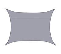 KRXSOBNV Solar sail shading, Rectangle, Canopy UV Awning Cover for Outdoor Patios Garden Yard Backyard(R,13x16ft/4x5m)