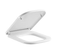KRXSOBNV, Square Mute Toilet Seat Cover & Quick-Release Easy Top Fix Rectangular Shape Toilet Lid with Adjustable Hinges,Toilet seat