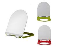 KRXSOBNV, Thickening U-Shaped Cover Toilet Plate Toilet Seat Cover,~,Toilet seat(Red)