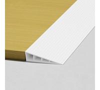 KRXSOBNV Threshold ramp, Freely Cut Shed Ramp with Anti-Slip & Adhesive Backing for Sweepers, Motorcycles, Carts(White,100 * 8 * 2)