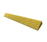 KRXSOBNV Threshold ramp, Ramps for Wheelchairs for Home with Anti-Slip Wave Stripes & Nail-Free Installation for Toy Cars, Trolleys(Yellow,10cm)