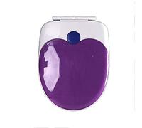 KRXSOBNV, Toilet Lid Adult Child Toilet Seat with Small Seat PP Board Top Mounted for U Shape Toilet Seats,Toilet seat(Purple)