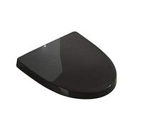 KRXSOBNV, Toilet Seat Universal Toilet Seat with Adjustable Length Mute Easy to Install Toilet Lid for U Shape Toilet,Toilet seat(Black)