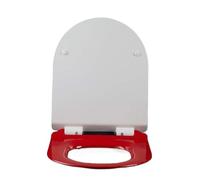 KRXSOBNV, Toilet Seat Urea-Formaldehyde Toilet Lid Slow Down Thickening U-Shaped Cover Toilet Plate Toilet Seat Cover,Toilet seat(Red)
