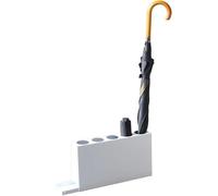 KRXSOBNV Umbrella Stand, Simple Style Rectangular, Household Small Iron Art Umbrella Stand, Pull-out Water Storage Tray, Gift(White)