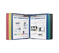 KRXSOBNV, Wall Mount Catalog Display Rack, Mounted Reference System, with 20 Easy-Load Pockets - 40 Sheet Capacity A4 Letter Size ,Document Holders(Multi Coloured)