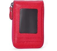 KRXSOBNV Wallet, ID Credit Card Wallet Creative Holder Organizer Case Small Bag Pack Unisex Business(Rose Red)