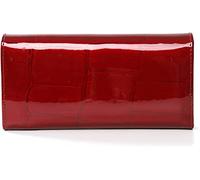 KRXSOBNV Wallet, with Multiple Card Slots Roomy Compartment Zip Clutch Ladies Purse(Red)