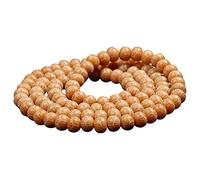 KRXSOBNV, Weathered Bodhi Root Beaded Bracelet Carved Lotus 108 Buddha Prayer Beads Men Women for Meditation Chanting,Bodhi Bracelet