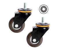 KRXSOBNV, Wheels with Brake Furniture Caster Trolley for Silent Heavy Duty Castors In Hospital Factory Warehouse, 2 Pieces,Casters(3inch)