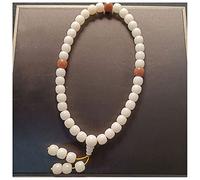 KRXSOBNV, White Jade Bodhi Root Beaded Bracelet Handmade Tassel Hand-Held Buddha Bead Formeditation Prayer (Color : I) (Color : G), Rosary Bracelets(I)