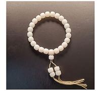 KRXSOBNV, White Jade Bodhi Root Beaded Bracelet Handmade Tassel Hand-Held Buddha Bead Formeditation Prayer (Color : I) (Color : G), Rosary Bracelets(B)