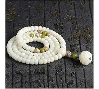 KRXSOBNV, White Jade Bodhi Root Lotus Hand String Bodhi 108 Rosary Beads Beads for Men And Women Bracelet (Color : Wit), Rosary Bracelets(Jade)