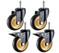 KRXSOBNV, With Brake,Rubber Swivel Castor Wheel,Maximum Load Capacity 300 Kg,Casters(3inch)