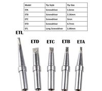 Kryc-10pcs Weller Et Series Soldering Iron Tips Pure Copper Eta Etb Etd Ets Ett Wesd51 Wesd50 Wcc100 Lead Free Soldering Iron Tips Soldering Iron Tip