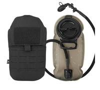 KRYDEX GEAR Tactical 1.5L 50oz Hydration Bladder Pouch Low Profile Hydra Carrier MOLLE Water Pack (Black)