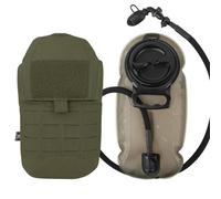 KRYDEX GEAR Tactical 1.5L 50oz Hydration Bladder Pouch Low Profile Hydra Carrier MOLLE Water Pack (Ranger Green)