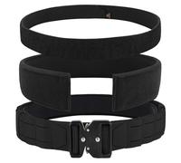 KRYDEX GEAR Tactical Belt 2 Inch with Quick Release Military Heavy Duty Molle Belt Combat Belt for Men (Black, M)