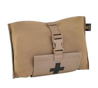 KRYDEX GEAR Tactical First Aid Bag, Tactical MOLLE Pouch Rip Away IFAK Pouch Universal EMT Emergency Multipurpose Waist Packbag (Coyote Brown)