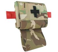 KRYDEX GEAR Tactical Mini Trauma Pouch with Detachable MED IFAK Kit Carrier First Aid Insert Medical Pouch MOLLE & Belt Compatible(Bag Only) (MC)