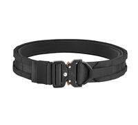 KRYDEX Quick Release Gun Belt 1.75 Inch MOLLE Inner &Outer Tactical Battle Belt with D Ring, Bk, Medium