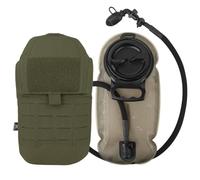 KRYDEX Tactical 1.5L 50oz Hydration Bladder Pouch Low Profile Hydra Carrier MOLLE Water Pack (RG)