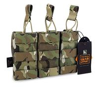 KRYDEX Tactical MOLLE Triple Open-Top M4 M16 5.56 .223 Magazine Pouch (MC)