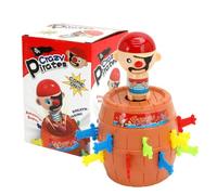KryfxToy Pop Up Board Game Pirate Toys,Mini Barrel Pirate Game Jumping Out of the Barrel Pop Up Toys for Kids, Toddlers Interactive Game for Kids Party Game Toys for Boys Girls