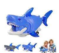 Kryilut Light Up Shark Smart Sensory Explorer, Electric Glowing Swivel Shark, Joint Wobble Motion Robo Fish, Bump and Go Moving Swivel Sharks, LED Lights & Audio, for Interactive Gift (Blue)