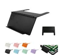 Kryilut Mahjong Card Holder, Under-Mat Slide-in Stand, Angled Viewing Rack, Mahjong Card Holder for Table, Space-Saving 3D-Printed Mahjong Table Accessory, Foldable Design (Black)