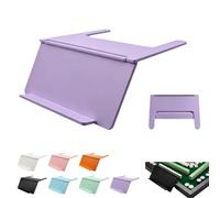 Kryilut Mahjong Card Holder, Under-Mat Slide-in Stand, Angled Viewing Rack, Mahjong Card Holder for Table, Space-Saving 3D-Printed Mahjong Table Accessory, Foldable Design (Purple)