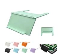 Kryilut Mahjong Card Holder, Under-Mat Slide-in Stand, Angled Viewing Rack, Mahjong Card Holder for Table, Space-Saving 3D-Printed Mahjong Table Accessory, Foldable Design (Green)