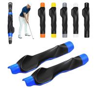 Kryilut Swing True Grip Trainer 2.0, Golf Grip Trainer, Right Hand Golf Grip Training Aid, Grip Swing Trainers for Golf Clubs, Corrects Golf Grip Posture and Improves Swing Accuracy (Blue, 2pcs)