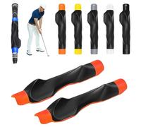 Kryilut Swing True Grip Trainer 2.0, Golf Grip Trainer, Right Hand Golf Grip Training Aid, Grip Swing Trainers for Golf Clubs, Corrects Golf Grip Posture and Improves Swing Accuracy (Red, 2pcs)