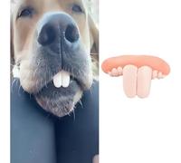 Kryoflare Dog Fake Teeth, Dog Chew Toys, Dental Braces for Small Medium Dogs, Christmas Halloween Pet Costume Accessories