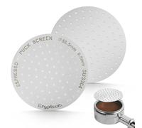 KRYPTEUM Espresso Puck Screen 58.5mm, 2PCS Espresso Coffee Filter for 58.5mm Portafilter Baskets, 0.8mm Thickness, 304 Stainless Steel Ultra-Thin Espresso Filter - Coffee Accessories