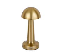 Krypton Rechargeable Table Lamp Portable Metal Table Lamp 3 Stepless Dimming, Gold