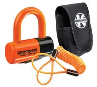 Kryptonite Evolution Disc Lock - Premium Pack - Orange With Pouch And