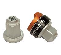 Kryptonite Bicycle Security Gravity WheelNutz (3/8"), Silver