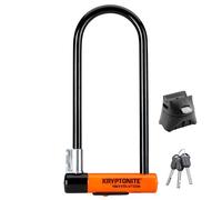 Kryptonite Evolution Long Shackle Bike U-Lock, Anti-Theft Security, 14mm Steel Shackle with Mounting Bracket and Keys, High Security for Bicycles Scooters,Black
