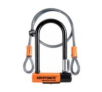 Kryptonite Evolution Mini 7 Bike Lock and 4' Cable & Bracket Sold Secure Silver