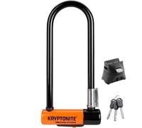 Kryptonite Evolution Mini-9 Bike U-Lock, Heavy Duty Anti-Theft Sold Secure Gold Bicycle U Lock, 14mm Shackle with Mounting Bracket and Keys, High Security Lock for E-Bike Scooter Road Mountain Bikes