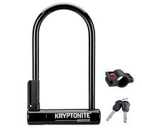 Kryptonite 004196 Standard Keeper 12 STD With Bracket Lock, Black, One Size