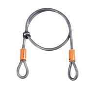 Kryptonite KryptoFlex Security Cable, 2.6FT/4FT/7FT/30FT Long Braided Steel Flex Bike Lock Anti-Theft Cable with Looped Ends for Outdoor Equipment, U-Lock and Padlock, 5mm-10mm Thick
